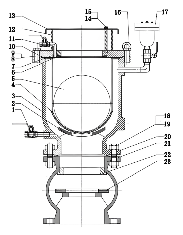 High-pressure floating ball valve